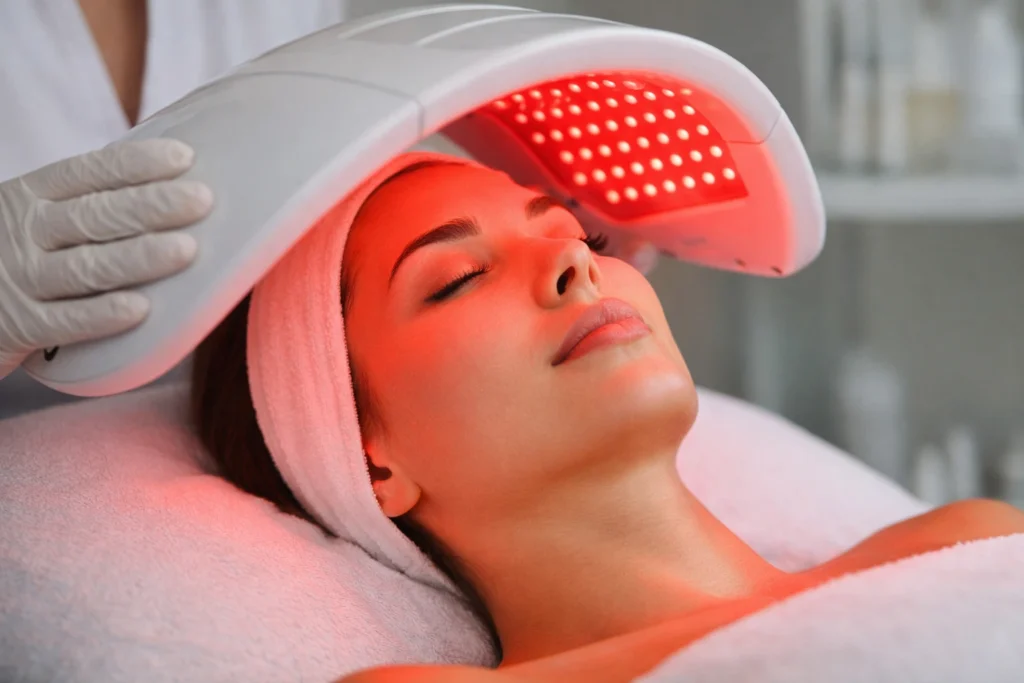 redlight therapy for wrinkles on face