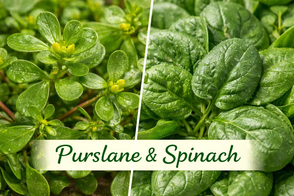purslane&spinach