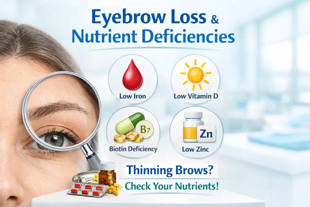 hat Deficiency Causes Eyebrow Loss?