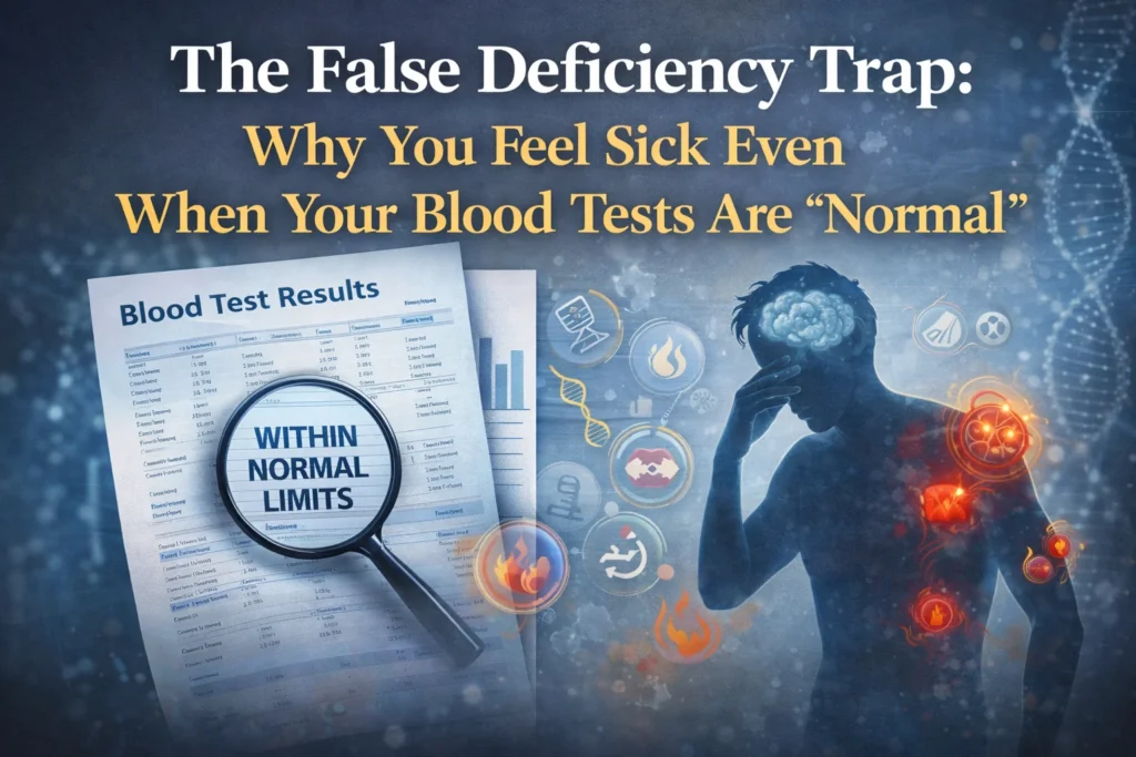 Why You’re Sick Despite ‘Normal’ Blood Tests: The “False Deficiency” Trap Explained