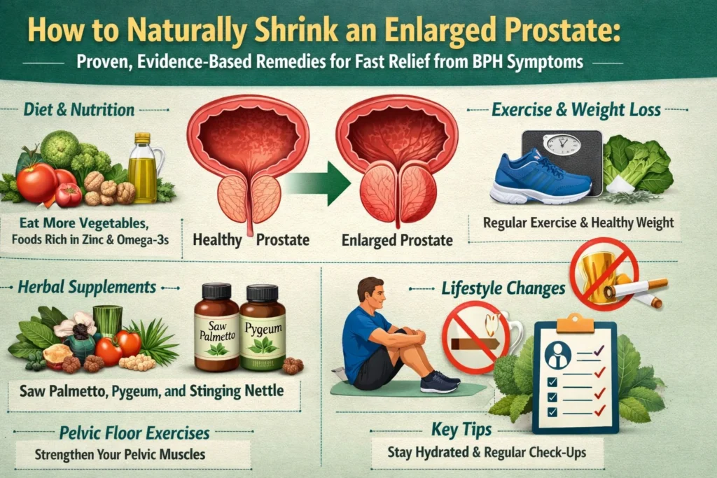 How to Naturally Shrink an Enlarged Prostate: Proven, Evidence-Based Remedies for Fast Relief from BPH Symptoms