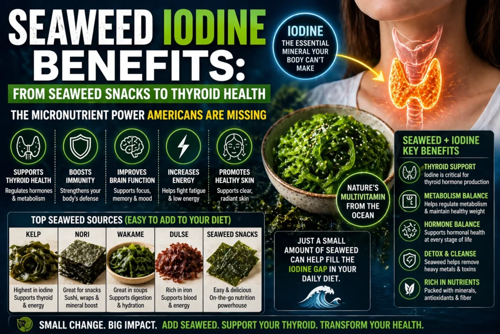 Seaweed Iodine Benefits: From Seaweed Snacks to Thyroid Health – The Micronutrient Power Americans Are Missing