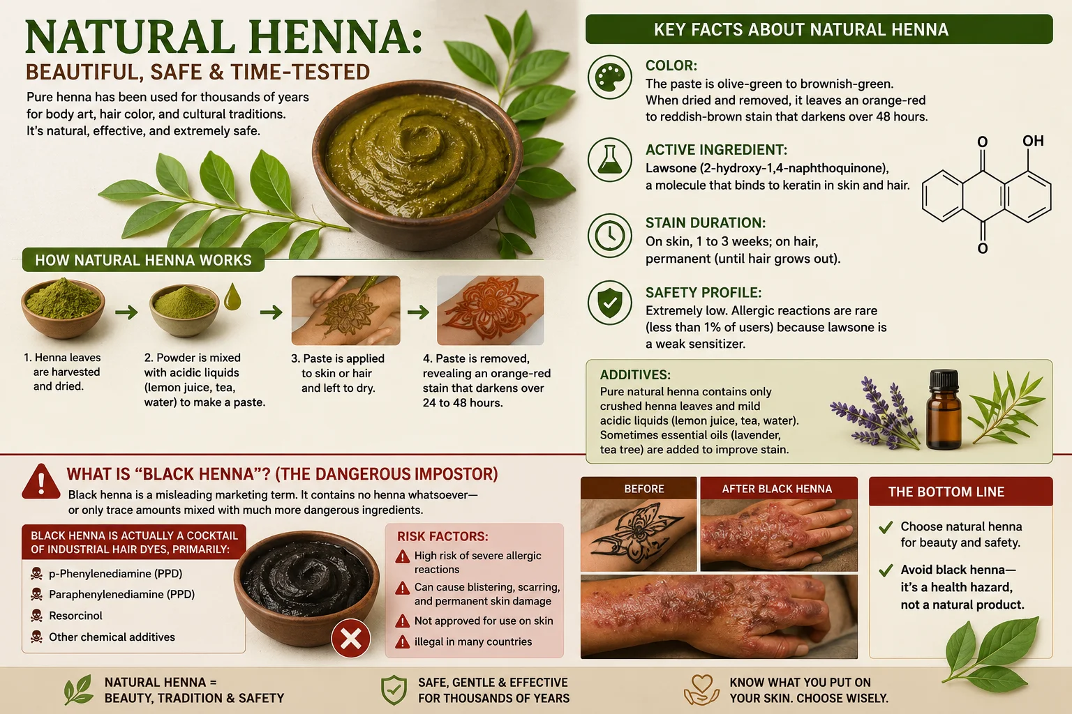 chemical vs natural henna