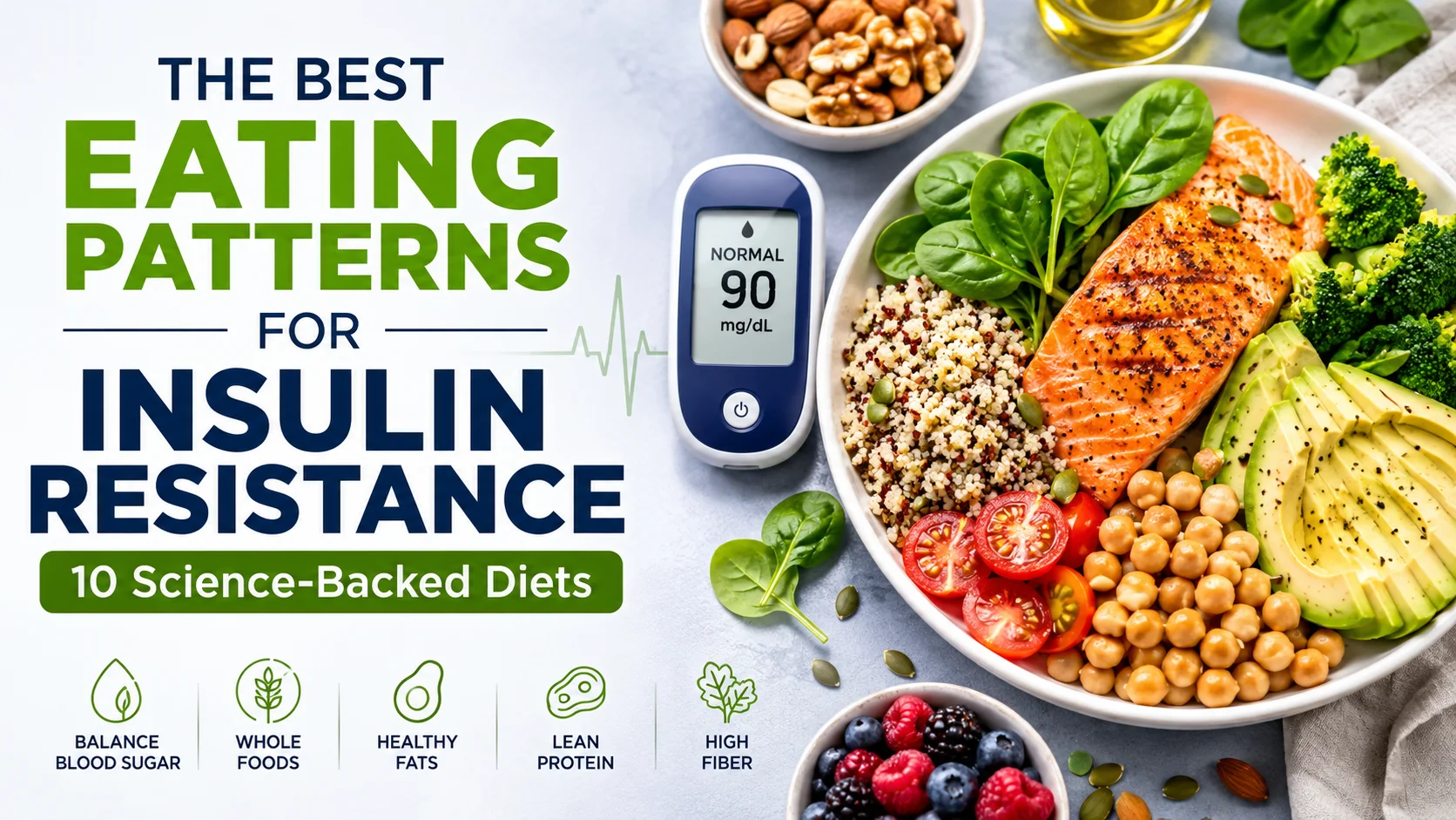 Healthy eating patterns for insulin resistance