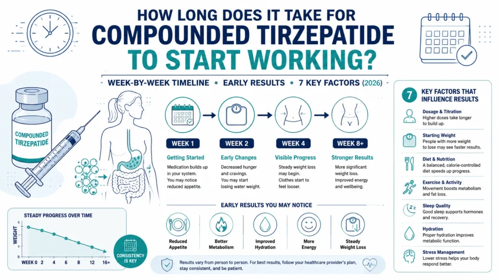 How long for compounded tirzepatide?