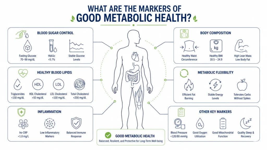 Markers of good metabolic health