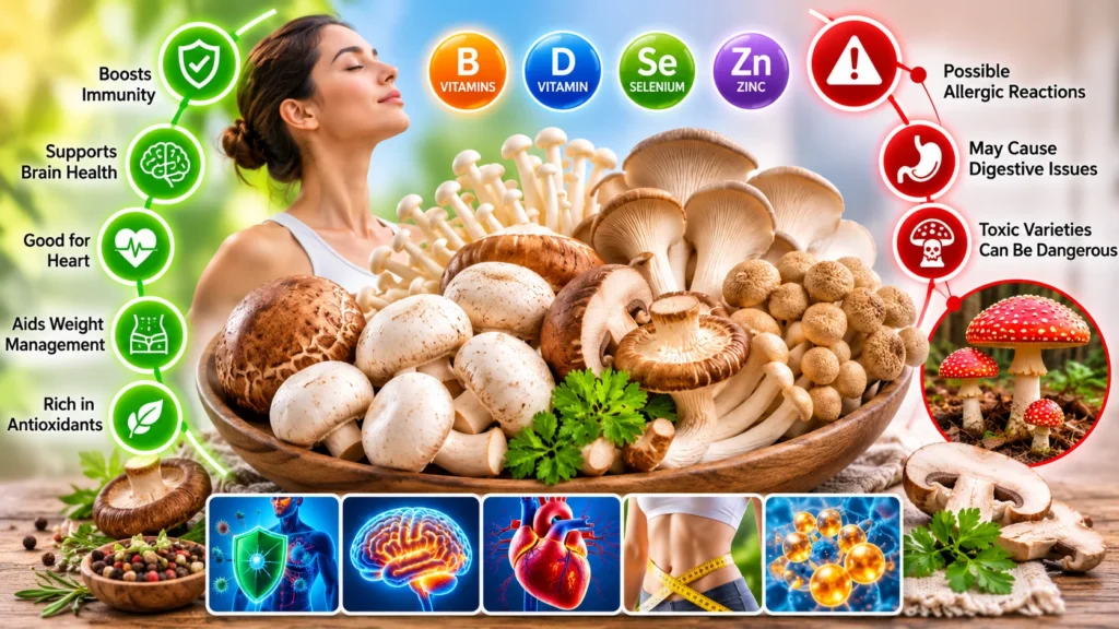 Mushrooms: benefits versus risks explained