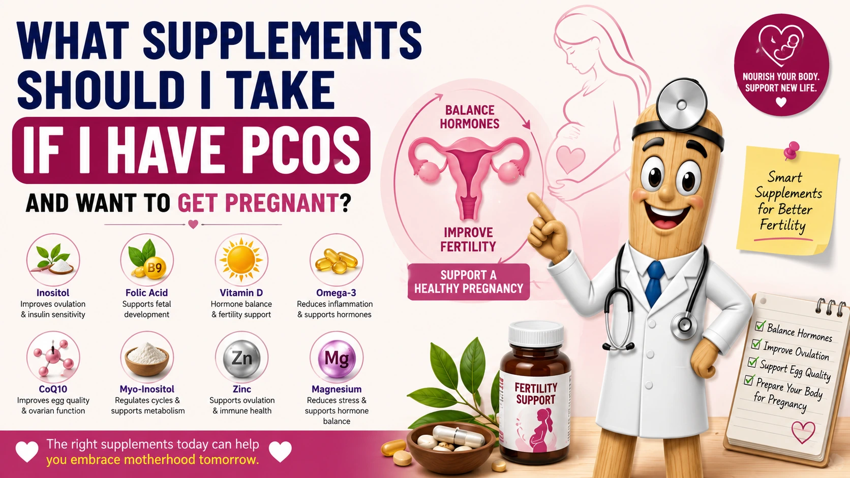 PCOS Supplements for Fertility Support