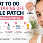 Skincare routine after pimple patch removal