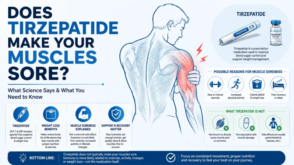 Tirzepatide and muscle soreness explained