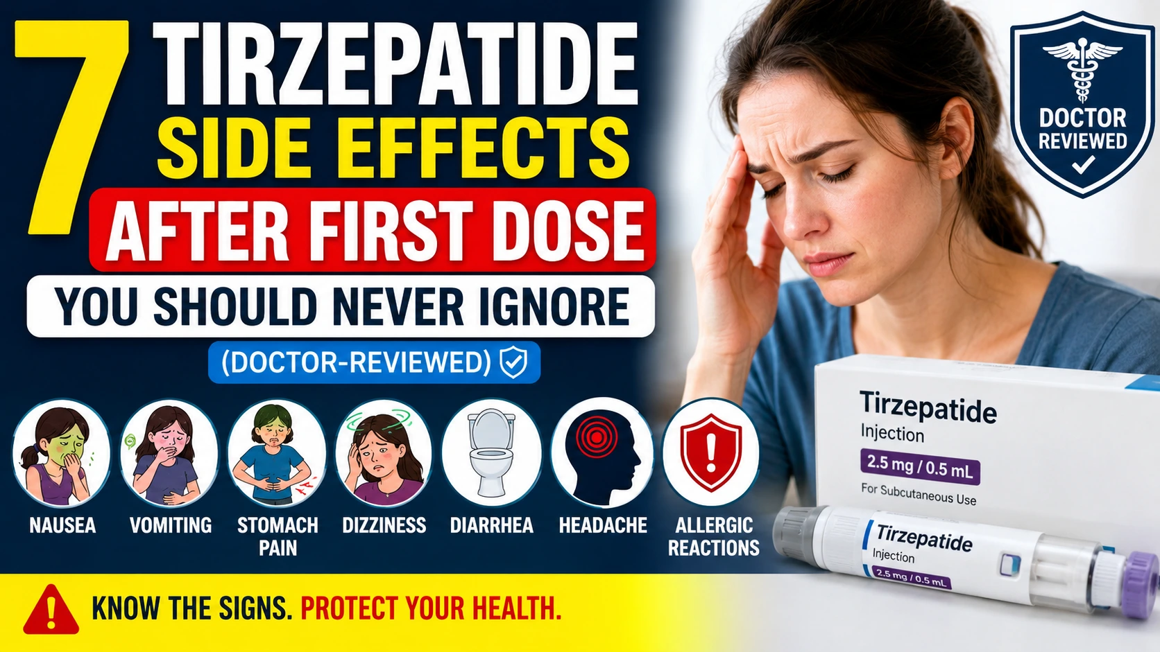 Tirzepatide side effects and warning signs