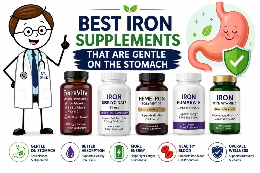 iron supplement gentle on stomach