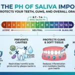 ph of saliva and its importance