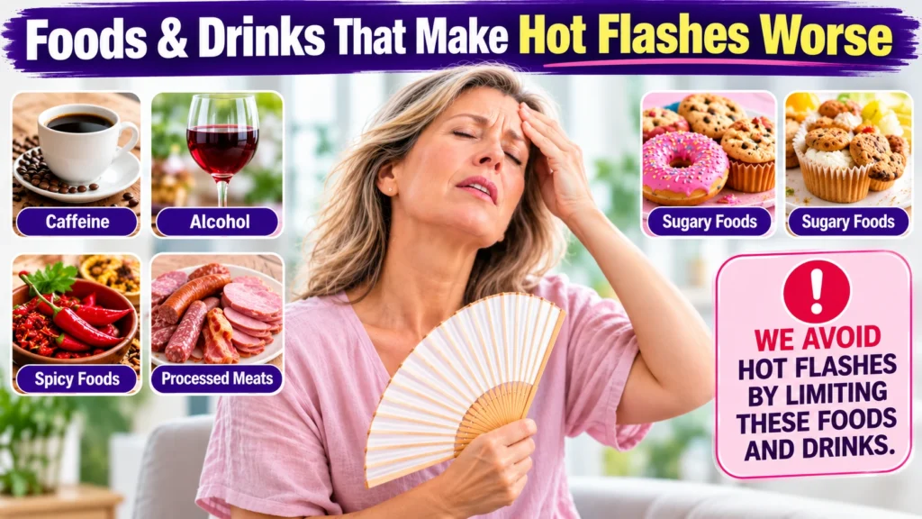 Foods and Drinks That Worsen Hot Flashes