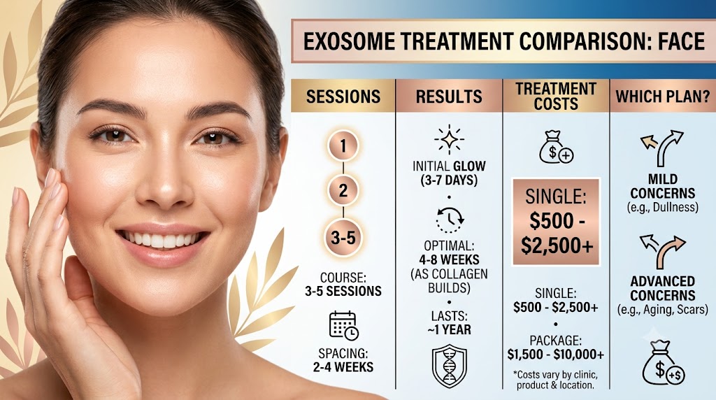 number of sessions for exosome therapy